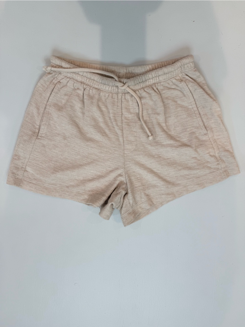 aerie oatmeal, soft-as-butter ribbed Drawstring Lounge Shorts. Great condition!